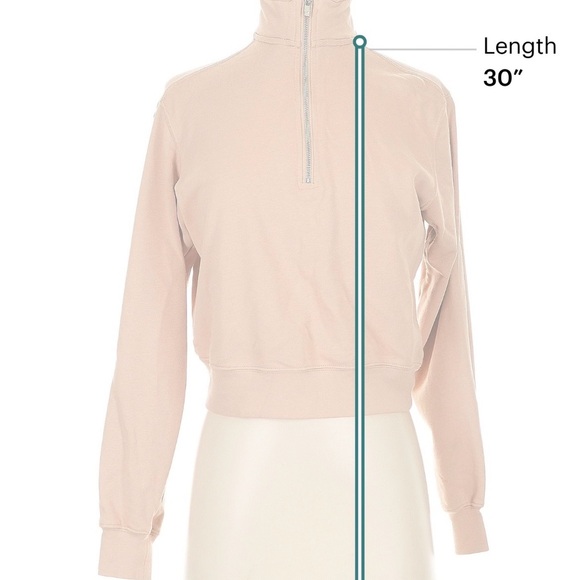 Fabletics Tan Zip Pullover XS - Picture 5 of 7